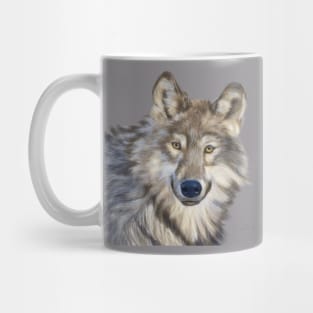 Original hand-painted digital Wolf Mug